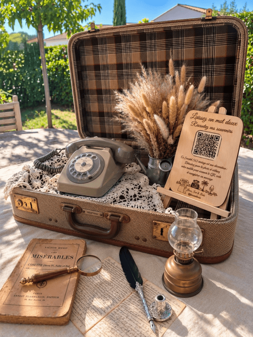 Livre d'or audio - Valise Vintage. A partir de :